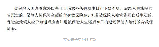 旅游失蹤什么保險能賠？